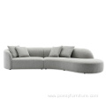 hot sale luxury fabric corner sofa for mid